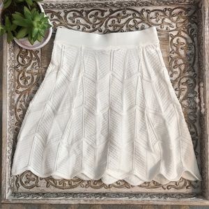 NWOT Lucy Paris White Mini Skirt